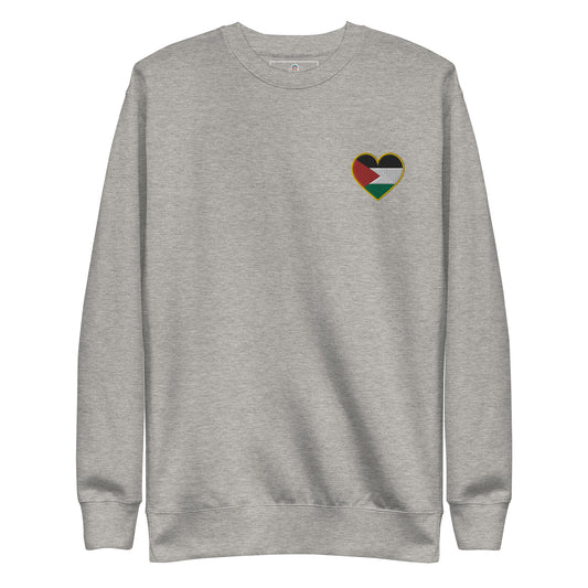 Love Palestine | Premium Embroidered Sweatshirt