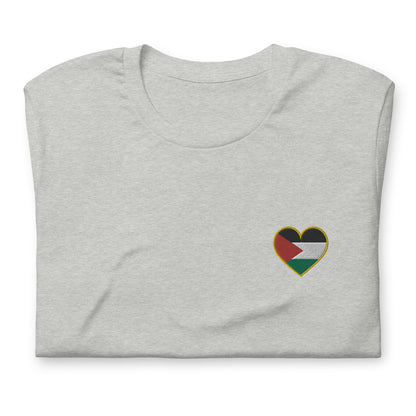 Love Palestine | Premium Embroidered T-Shirt