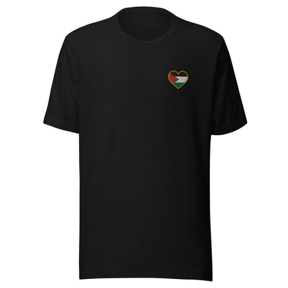 Love Palestine | Premium Embroidered T-Shirt