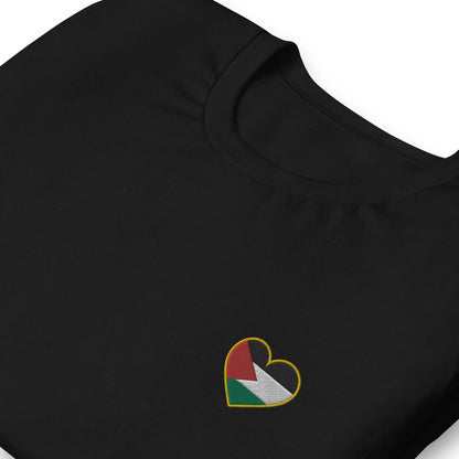 Love Palestine | Premium Embroidered T-Shirt