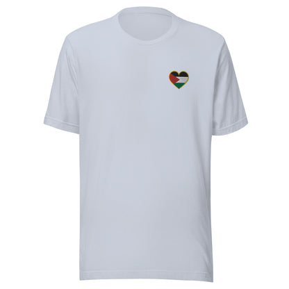 Love Palestine | Premium Embroidered T-Shirt