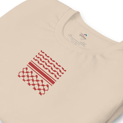 Kufiyah Red | Embroidered T-Shirt