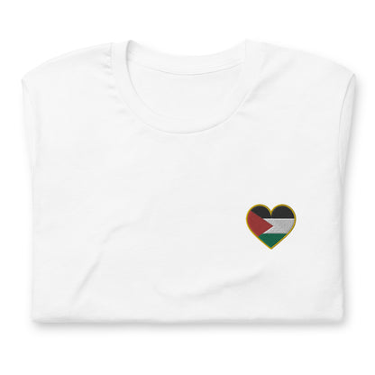 Love Palestine | Premium Embroidered T-Shirt