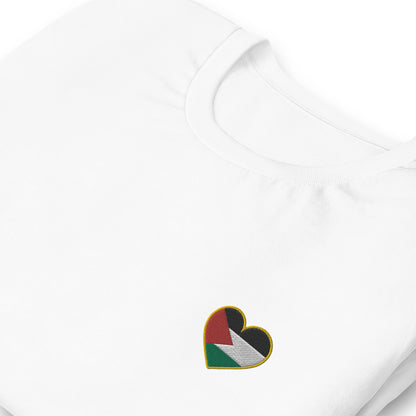 Love Palestine | Premium Embroidered T-Shirt